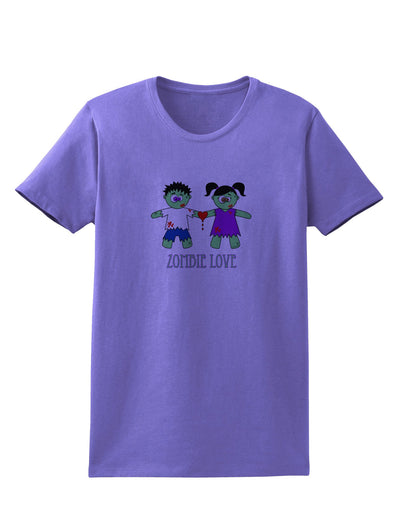 Zombie Love Couple Halloween Womens T-Shirt-Womens T-Shirt-TooLoud-Violet-X-Small-Davson Sales