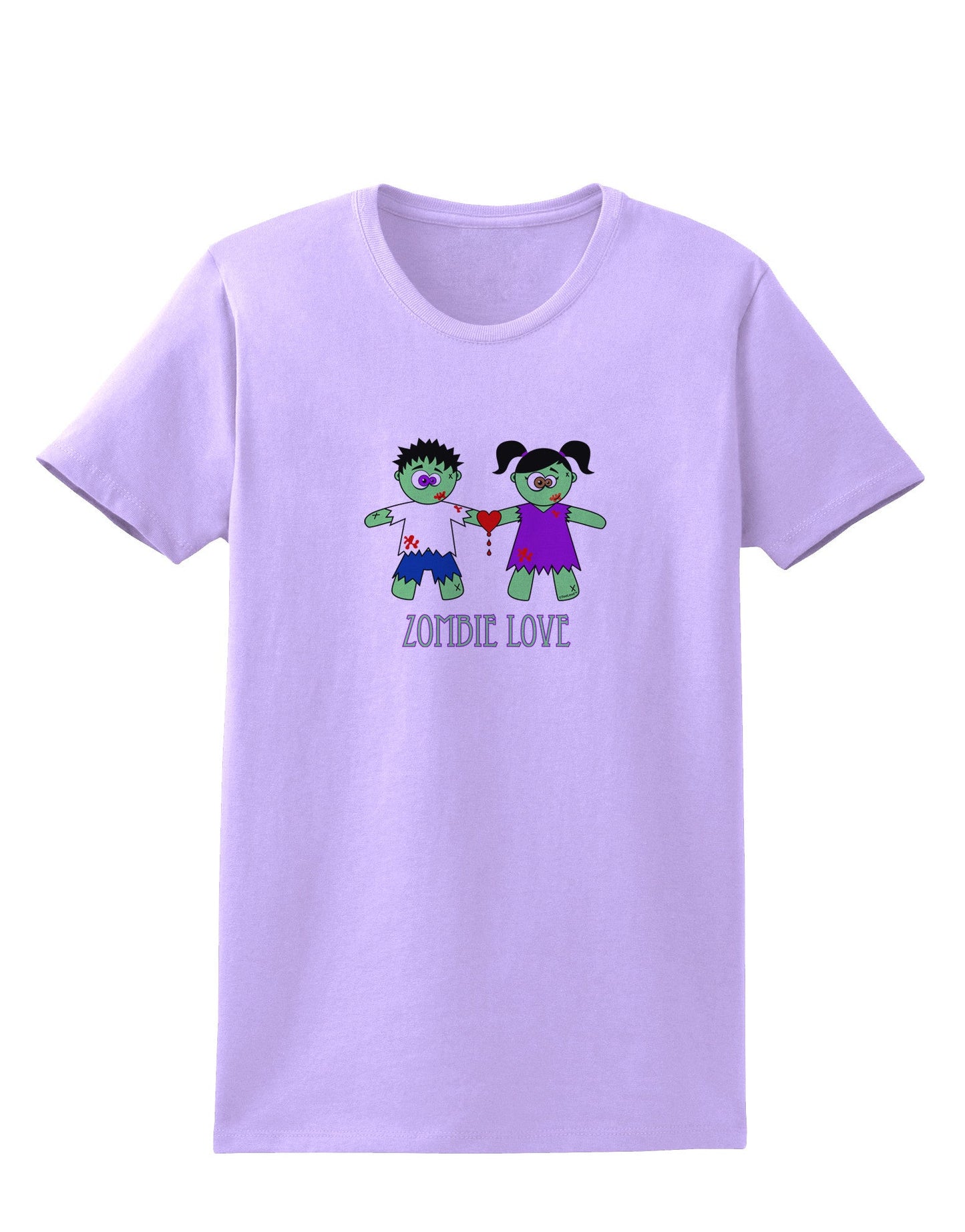 Zombie Love Couple Halloween Womens T-Shirt-Womens T-Shirt-TooLoud-Lavender-X-Small-Davson Sales