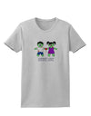 Zombie Love Couple Halloween Womens T-Shirt-Womens T-Shirt-TooLoud-AshGray-X-Small-Davson Sales