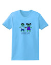 Zombie Love Couple Halloween Womens T-Shirt-Womens T-Shirt-TooLoud-Aquatic-Blue-X-Small-Davson Sales