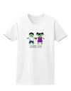 Zombie Love Couple Halloween Womens T-Shirt-Womens T-Shirt-TooLoud-White-X-Small-Davson Sales