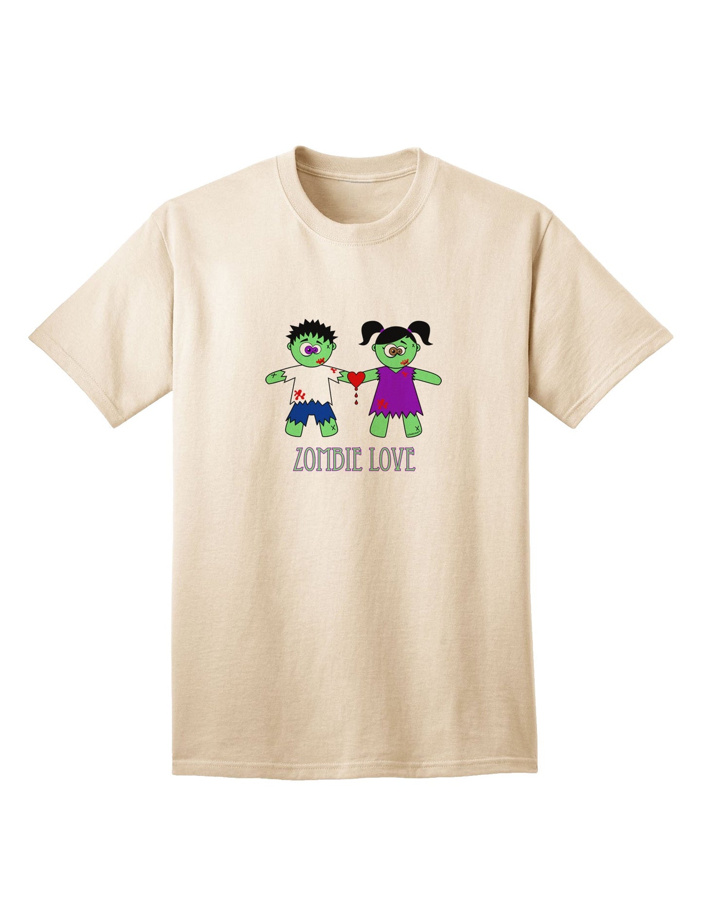 Zombie Love Couple: Premium Halloween Adult T-Shirt Collection-Mens T-shirts-TooLoud-Natural-Small-Davson Sales