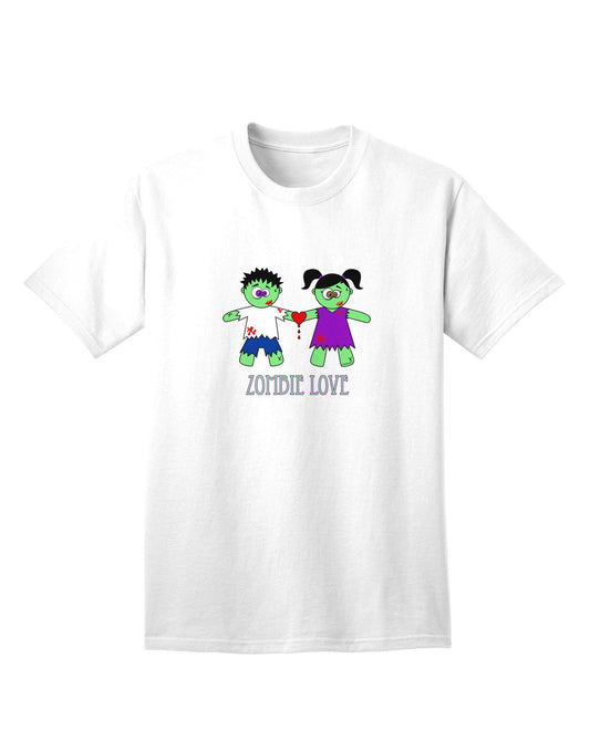 Zombie Love Couple: Premium Halloween Adult T-Shirt Collection-Mens T-shirts-TooLoud-White-Small-Davson Sales