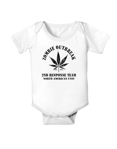 Zombie Outbreak 2nd Response Team Baby Romper Bodysuit-Baby Romper-TooLoud-White-06-Months-Davson Sales