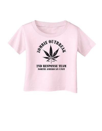Zombie Outbreak 2nd Response Team Infant T-Shirt-Infant T-Shirt-TooLoud-Light-Pink-06-Months-Davson Sales