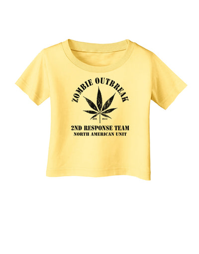 Zombie Outbreak 2nd Response Team Infant T-Shirt-Infant T-Shirt-TooLoud-Daffodil-Yellow-06-Months-Davson Sales