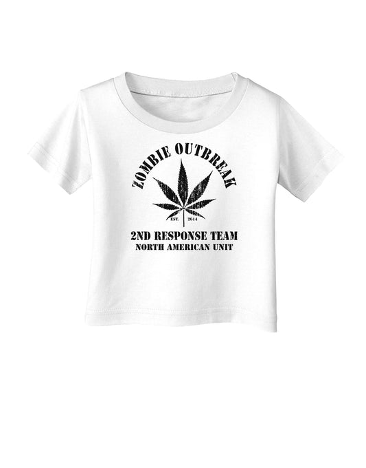 Zombie Outbreak 2nd Response Team Infant T-Shirt-Infant T-Shirt-TooLoud-White-06-Months-Davson Sales
