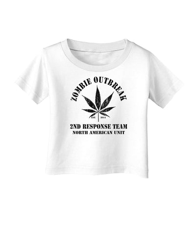Zombie Outbreak 2nd Response Team Infant T-Shirt-Infant T-Shirt-TooLoud-White-06-Months-Davson Sales