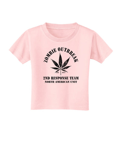 Zombie Outbreak 2nd Response Team Toddler T-Shirt-Toddler T-Shirt-TooLoud-Light-Pink-2T-Davson Sales