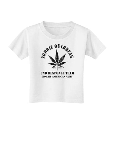 Zombie Outbreak 2nd Response Team Toddler T-Shirt-Toddler T-Shirt-TooLoud-White-2T-Davson Sales