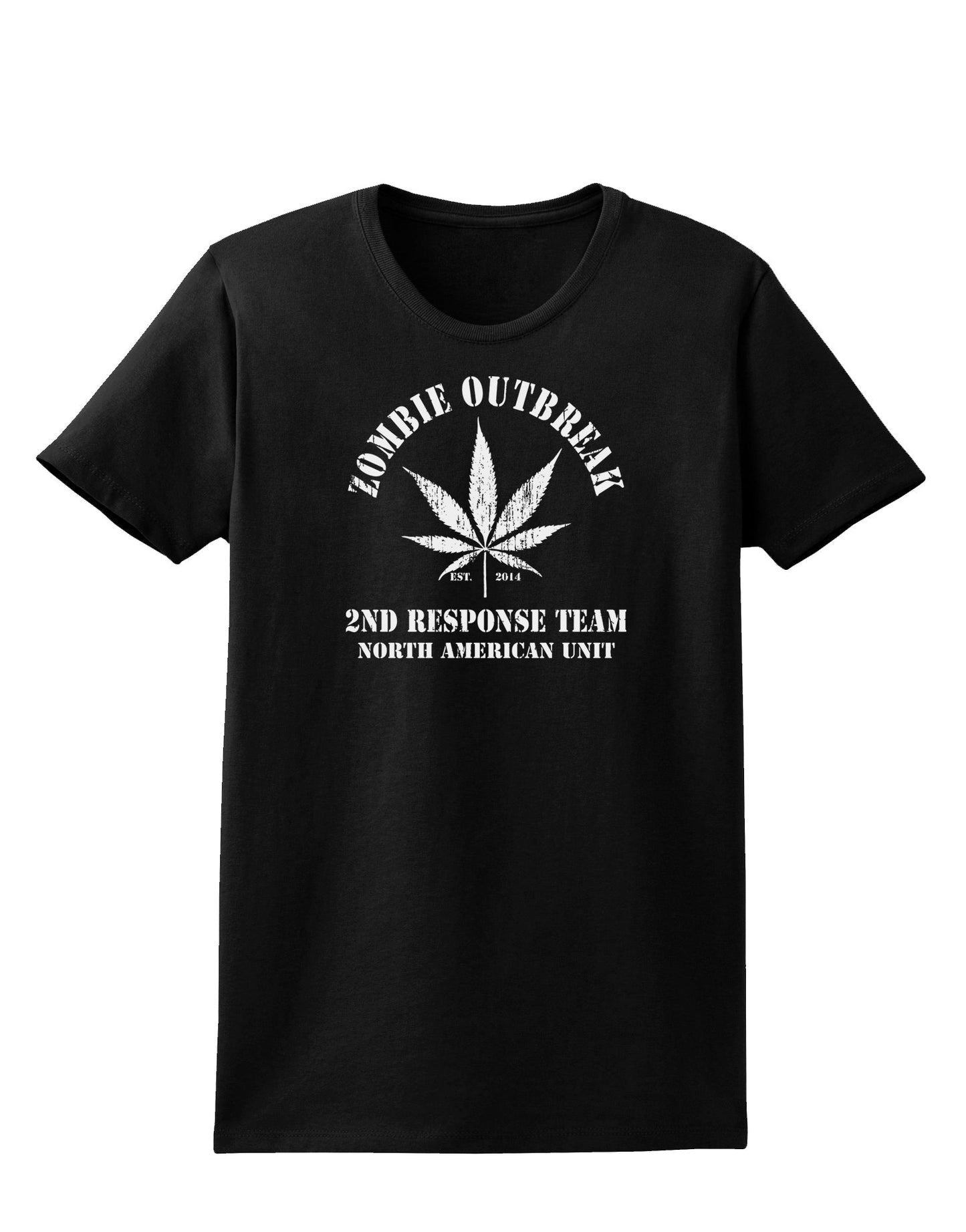 Zombie Outbreak 2nd Response Team Womens Dark T-Shirt-Womens T-Shirt-TooLoud-Black-X-Small-Davson Sales