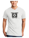 Zombie Outbreak Relief Team Biohazard Adult V-Neck T-shirt-Mens V-Neck T-Shirt-TooLoud-White-Small-Davson Sales