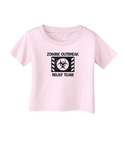 Zombie Outbreak Relief Team Biohazard Infant T-Shirt-Infant T-Shirt-TooLoud-Light-Pink-06-Months-Davson Sales