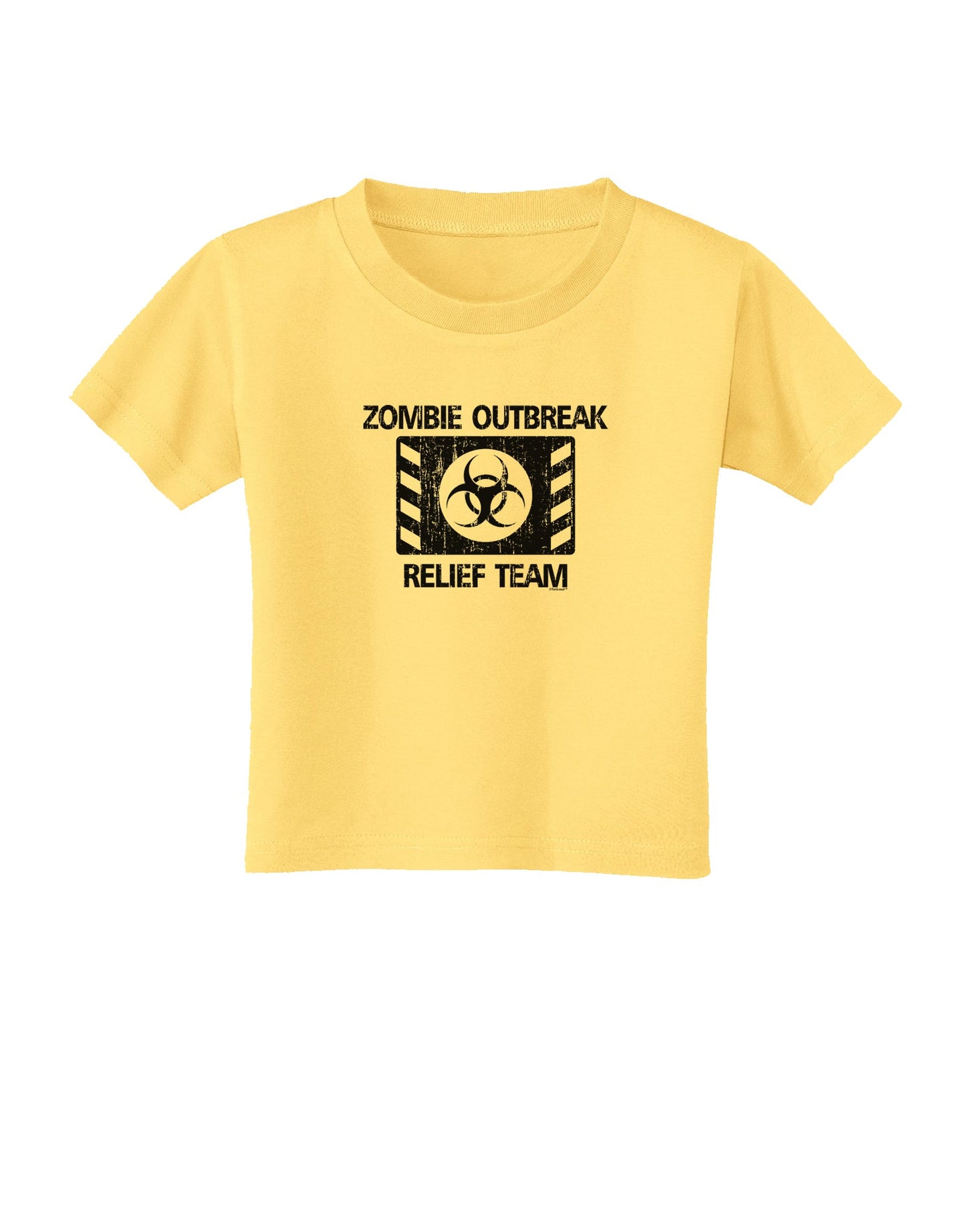 Zombie Outbreak Relief Team Biohazard Toddler T-Shirt-Toddler T-Shirt-TooLoud-Daffodil-Yellow-2T-Davson Sales