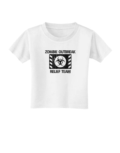 Zombie Outbreak Relief Team Biohazard Toddler T-Shirt-Toddler T-Shirt-TooLoud-White-2T-Davson Sales