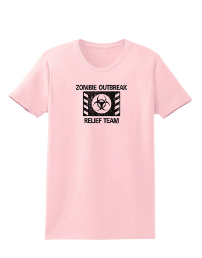 Zombie Outbreak Relief Team Biohazard Womens T-Shirt-Womens T-Shirt-TooLoud-PalePink-X-Small-Davson Sales