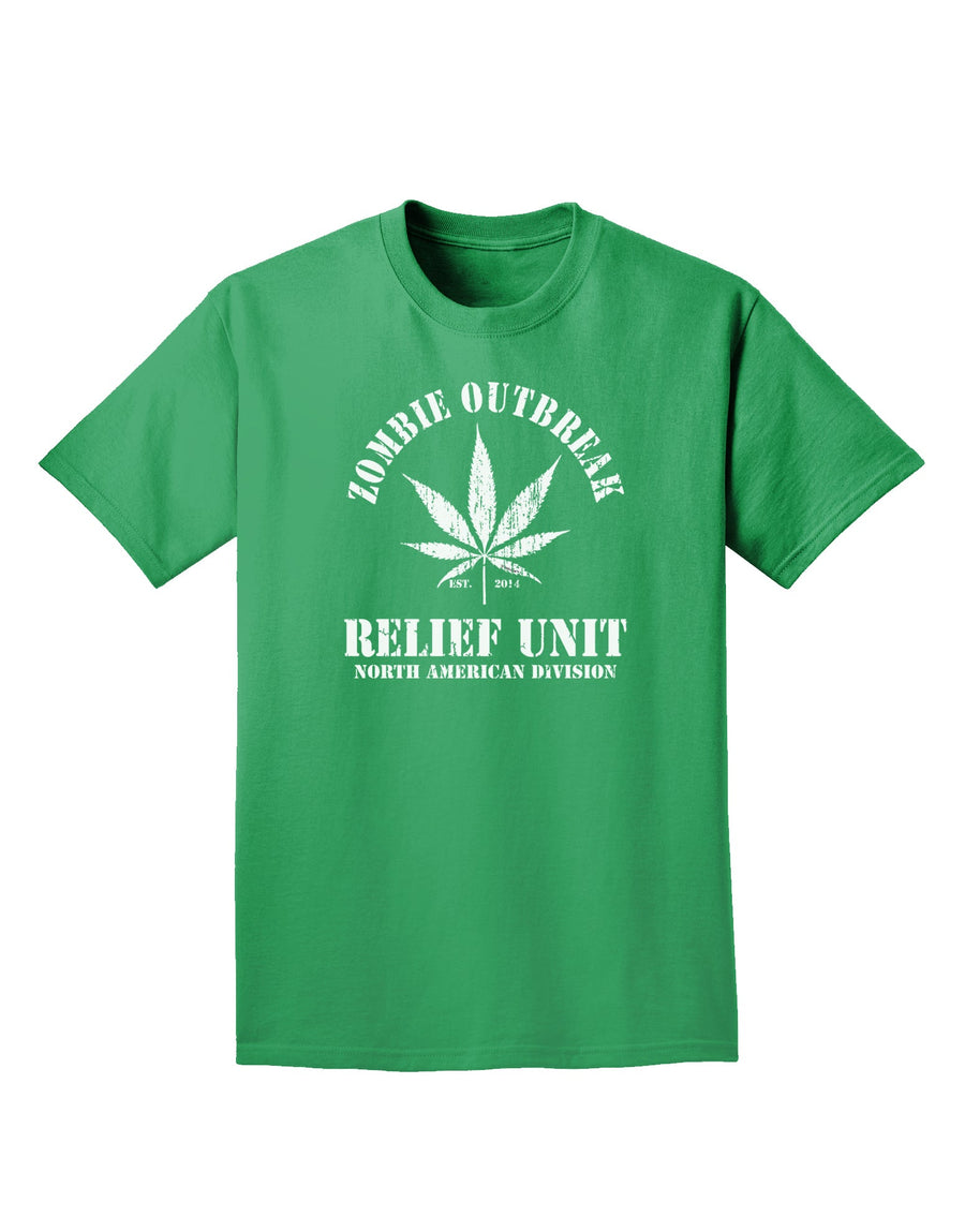 Zombie Outbreak Relief Unit - Marijuana Adult Dark T-Shirt-Mens T-Shirt-TooLoud-Purple-Small-Davson Sales