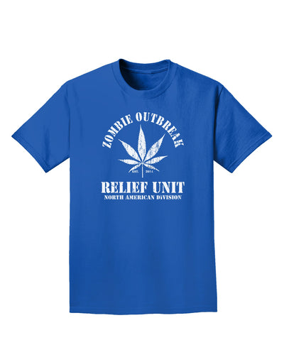 Zombie Outbreak Relief Unit - Marijuana Adult Dark T-Shirt-Mens T-Shirt-TooLoud-Royal-Blue-Small-Davson Sales