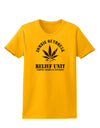 Zombie Outbreak Relief Unit - Marijuana Womens T-Shirt-Womens T-Shirt-TooLoud-Gold-X-Small-Davson Sales