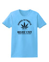 Zombie Outbreak Relief Unit - Marijuana Womens T-Shirt-Womens T-Shirt-TooLoud-Aquatic-Blue-X-Small-Davson Sales