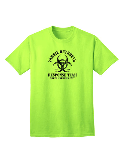 Zombie Outbreak Response Team Biohazard Adult T-Shirt - A Must-Have for Zombie Enthusiasts-Mens T-shirts-TooLoud-Neon-Green-Small-Davson Sales