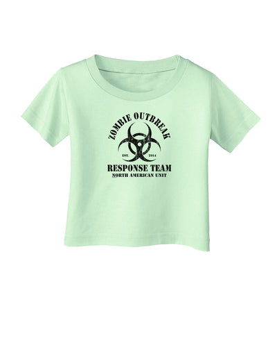 Zombie Outbreak Response Team Biohazard Infant T-Shirt-Infant T-Shirt-TooLoud-Light-Green-06-Months-Davson Sales