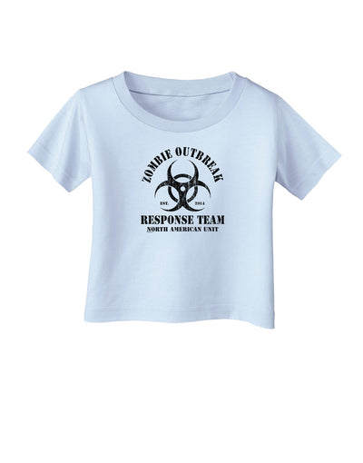 Zombie Outbreak Response Team Biohazard Infant T-Shirt-Infant T-Shirt-TooLoud-Light-Blue-06-Months-Davson Sales