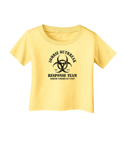 Zombie Outbreak Response Team Biohazard Infant T-Shirt-Infant T-Shirt-TooLoud-Daffodil-Yellow-06-Months-Davson Sales