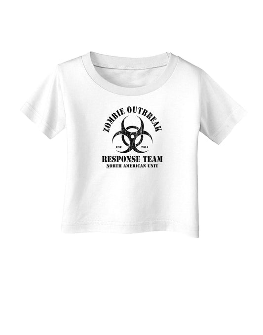 Zombie Outbreak Response Team Biohazard Infant T-Shirt-Infant T-Shirt-TooLoud-White-06-Months-Davson Sales
