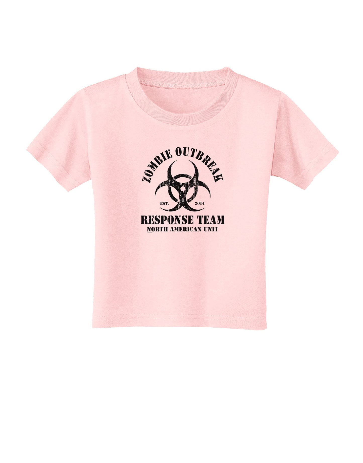 Zombie Outbreak Response Team Biohazard Toddler T-Shirt-Toddler T-Shirt-TooLoud-Light-Pink-2T-Davson Sales