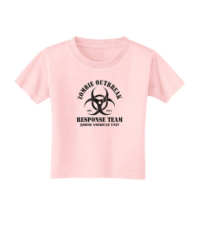 Zombie Outbreak Response Team Biohazard Toddler T-Shirt-Toddler T-Shirt-TooLoud-Light-Pink-2T-Davson Sales