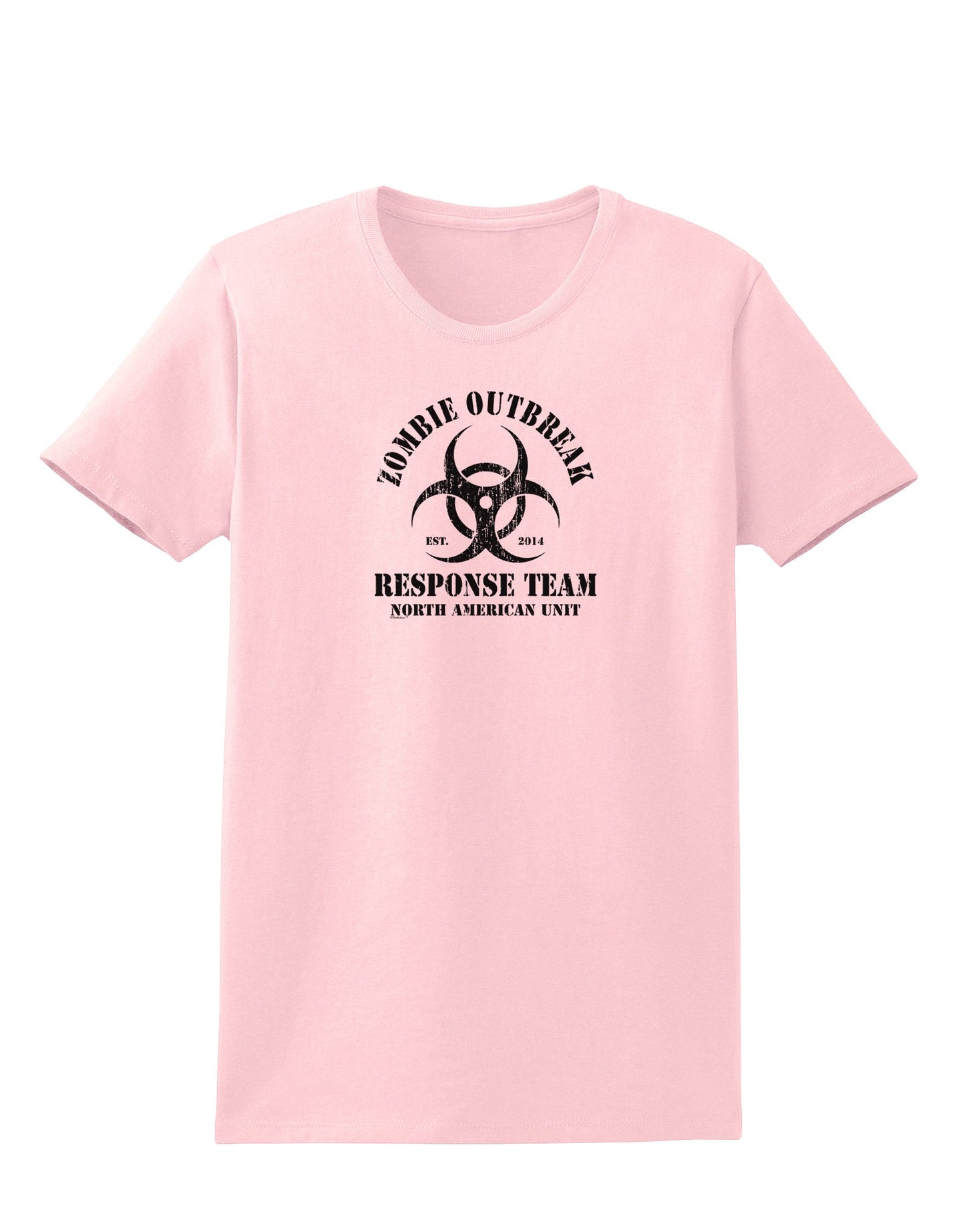 Zombie Outbreak Response Team Biohazard Womens T-Shirt-Womens T-Shirt-TooLoud-PalePink-X-Small-Davson Sales