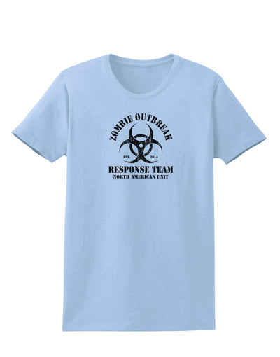 Zombie Outbreak Response Team Biohazard Womens T-Shirt-Womens T-Shirt-TooLoud-Light-Blue-X-Small-Davson Sales