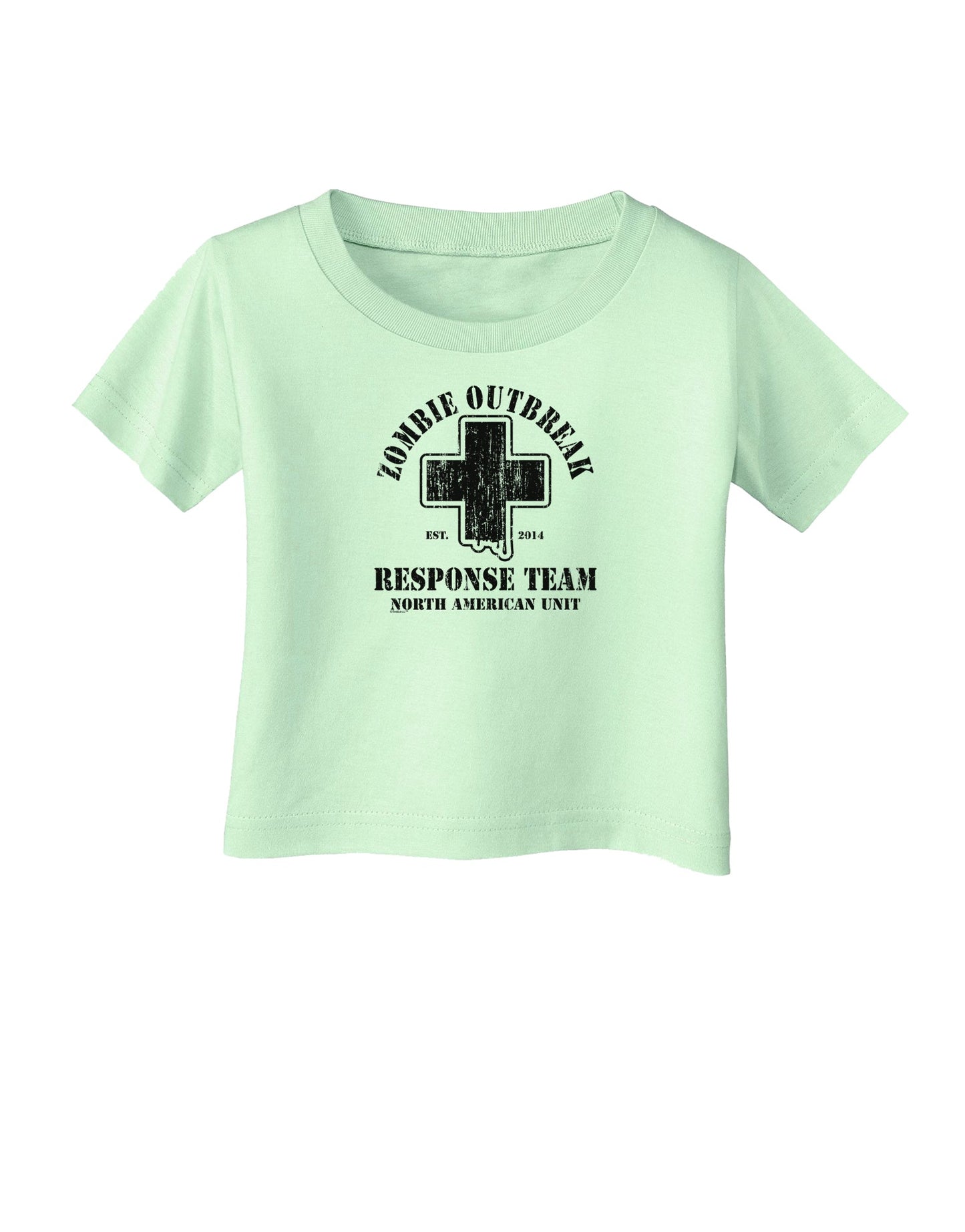 Zombie Outbreak Response Team NA Unit Infant T-Shirt-Infant T-Shirt-TooLoud-Light-Green-06-Months-Davson Sales