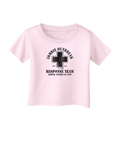 Zombie Outbreak Response Team NA Unit Infant T-Shirt-Infant T-Shirt-TooLoud-Light-Pink-06-Months-Davson Sales