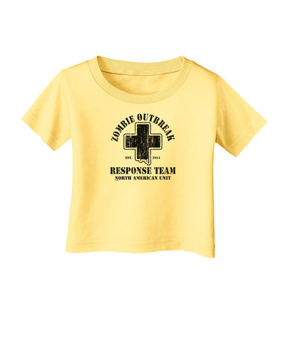 Zombie Outbreak Response Team NA Unit Infant T-Shirt-Infant T-Shirt-TooLoud-Daffodil-Yellow-06-Months-Davson Sales