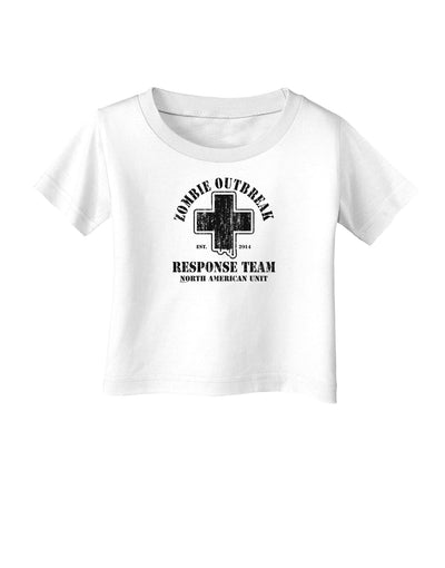 Zombie Outbreak Response Team NA Unit Infant T-Shirt-Infant T-Shirt-TooLoud-White-06-Months-Davson Sales