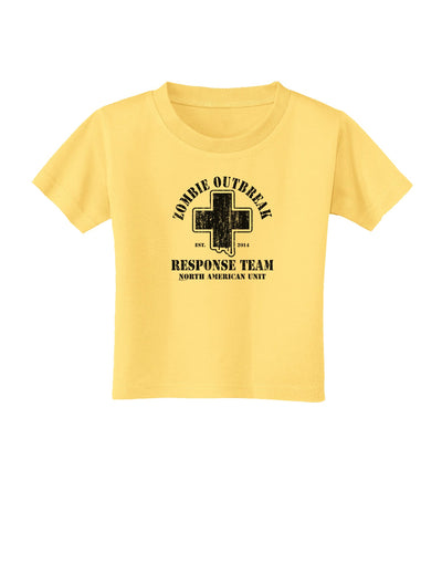 Zombie Outbreak Response Team NA Unit Toddler T-Shirt-Toddler T-Shirt-TooLoud-Daffodil-Yellow-2T-Davson Sales