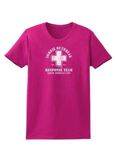 Zombie Outbreak Response Team NA Unit Womens Dark T-Shirt-Womens T-Shirt-TooLoud-Hot-Pink-Small-Davson Sales