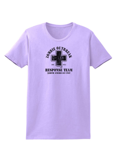 Zombie Outbreak Response Team NA Unit Womens T-Shirt-Womens T-Shirt-TooLoud-Lavender-X-Small-Davson Sales