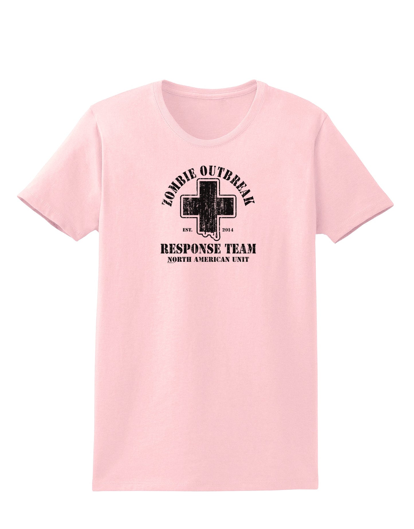Zombie Outbreak Response Team NA Unit Womens T-Shirt-Womens T-Shirt-TooLoud-PalePink-X-Small-Davson Sales