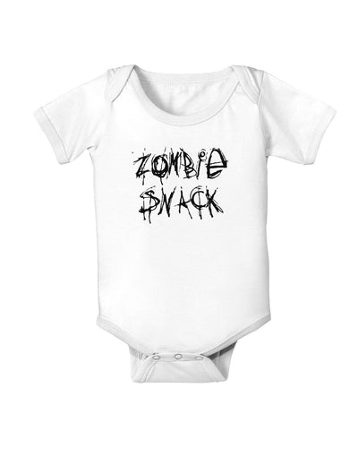 Zombie Snack - Zombie Apocalypse Baby Romper Bodysuit-Baby Romper-TooLoud-White-06-Months-Davson Sales