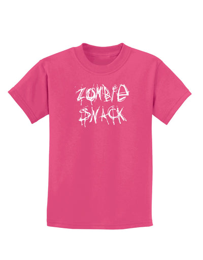 Zombie Snack - Zombie Apocalypse Childrens Dark T-Shirt-Childrens T-Shirt-TooLoud-Sangria-X-Small-Davson Sales