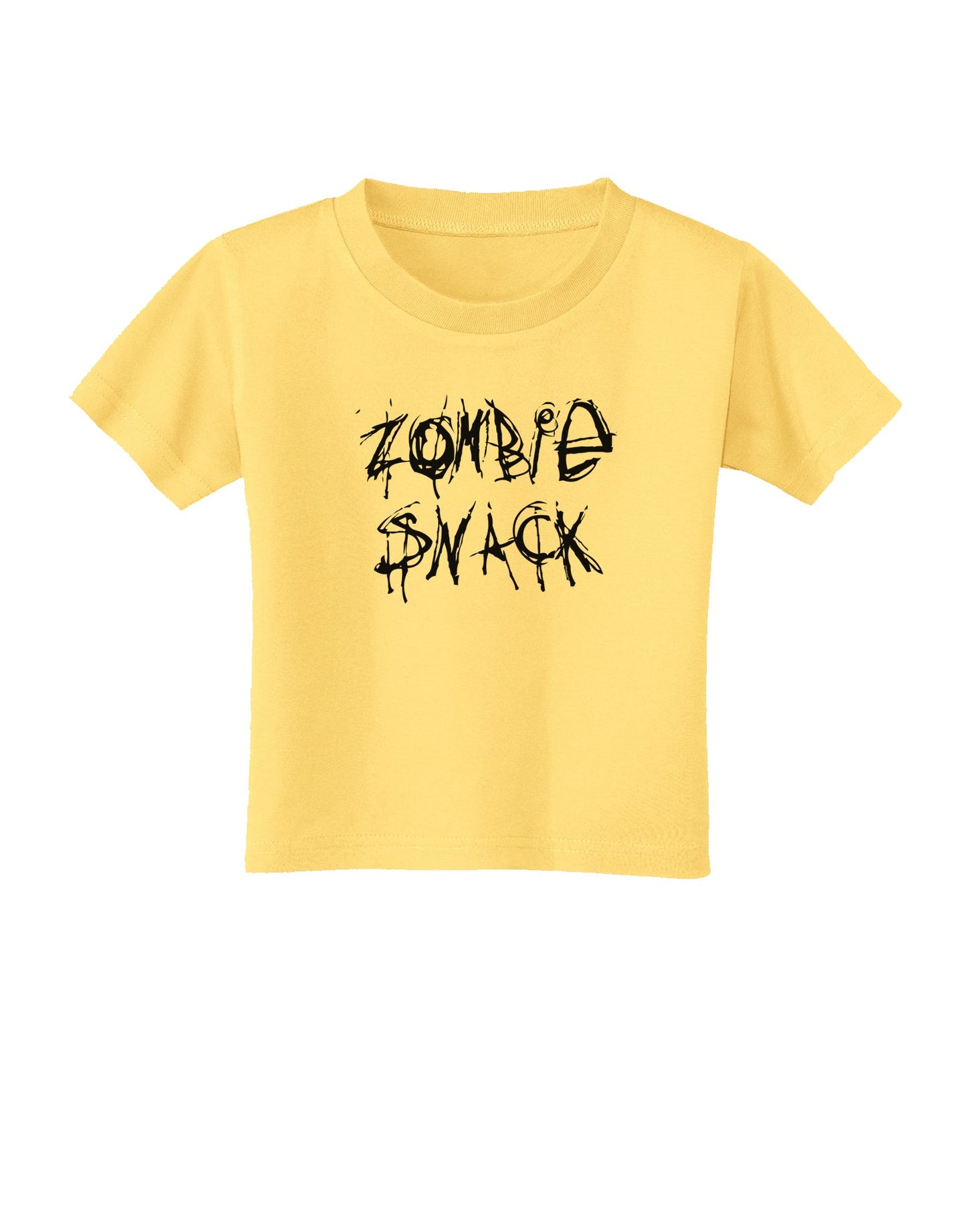 Zombie Snack - Zombie Apocalypse Toddler T-Shirt-Toddler T-Shirt-TooLoud-Daffodil-Yellow-2T-Davson Sales