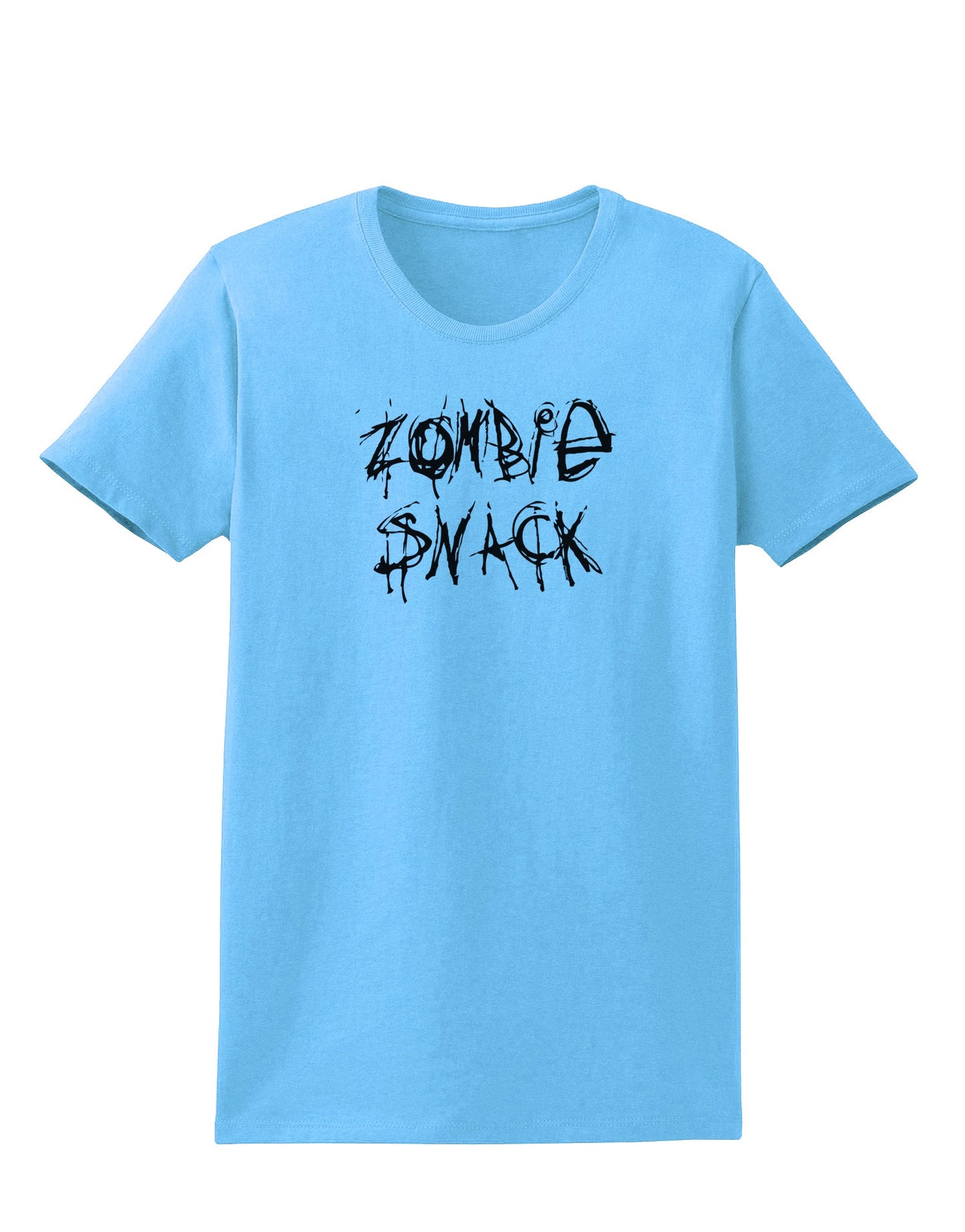 Zombie Snack - Zombie Apocalypse Womens T-Shirt-Womens T-Shirt-TooLoud-Aquatic-Blue-X-Small-Davson Sales