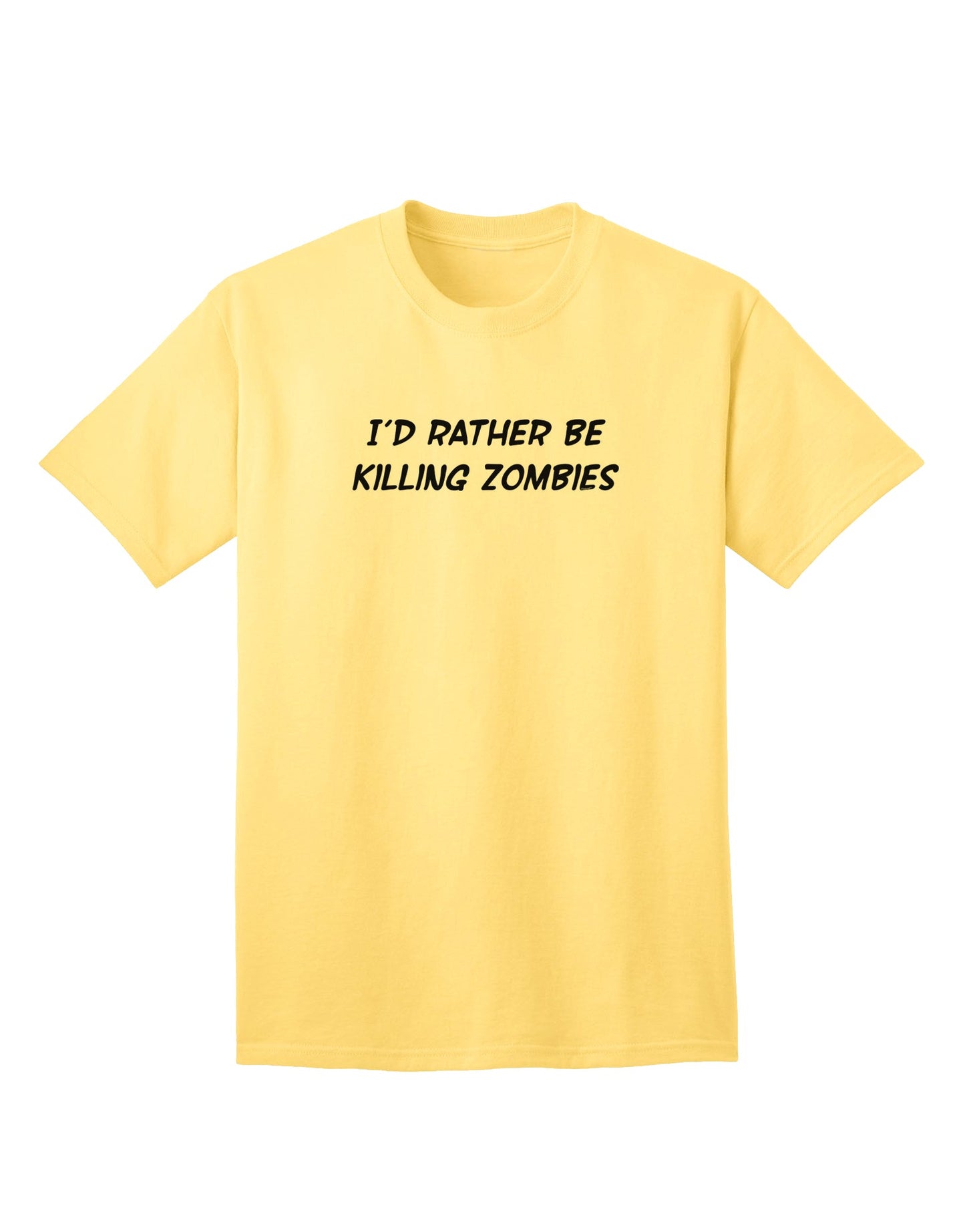 Zombie-Themed Adult T-Shirt for Enthusiasts-Mens T-shirts-TooLoud-Yellow-Small-Davson Sales