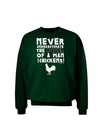 A Man With Chickens Adult Dark Sweatshirt-Sweatshirt-TooLoud-Deep-Forest-Green-Small-Davson Sales