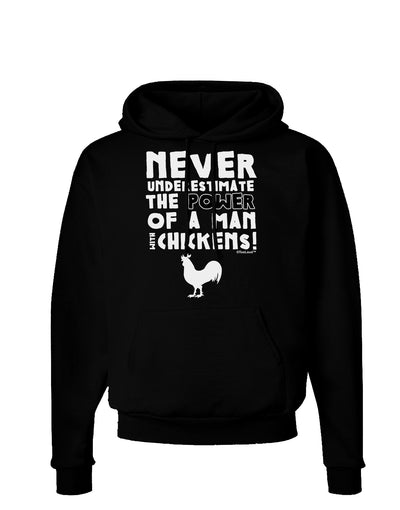 A Man With Chickens Dark Hoodie Sweatshirt-Hoodie-TooLoud-Black-Small-Davson Sales