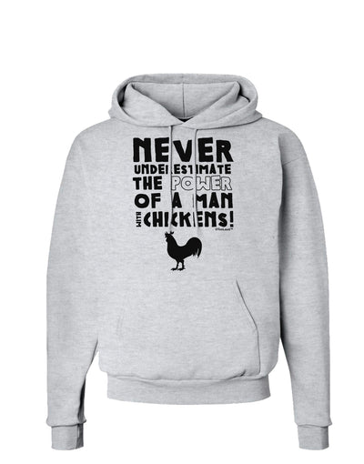 A Man With Chickens Hoodie Sweatshirt-Hoodie-TooLoud-AshGray-Small-Davson Sales