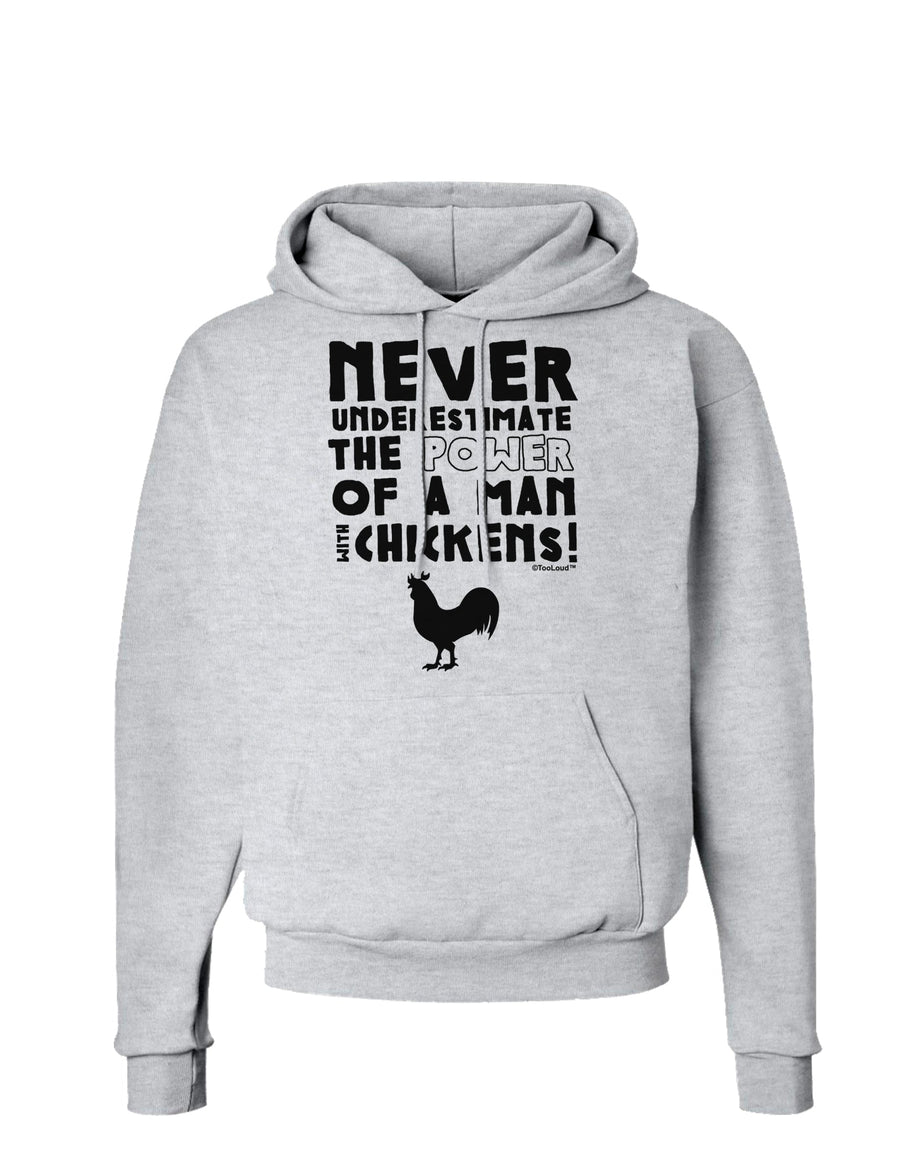 A Man With Chickens Hoodie Sweatshirt-Hoodie-TooLoud-White-Small-Davson Sales